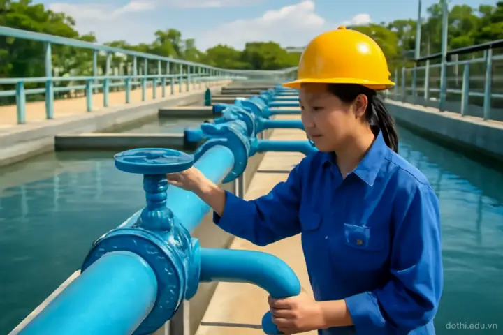 Cấp nước đô thị: tính nhu cầu, áp lực mạng và bài toán nước thất thoát