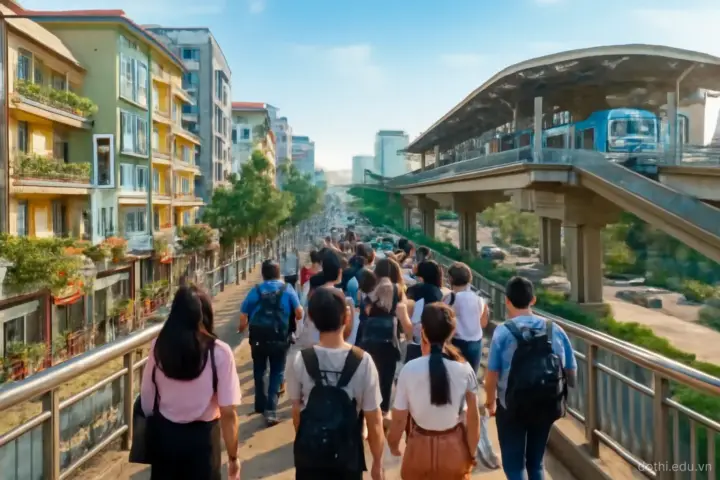 Đô thị nén: mật độ bao nhiêu thì xe buýt, cửa hàng và đi bộ mới sống được