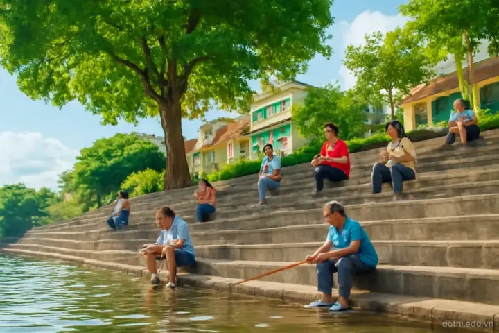 Thiết kế bờ sông, bờ hồ đô thị: mép nước quyết định người dân có chạm tới nước