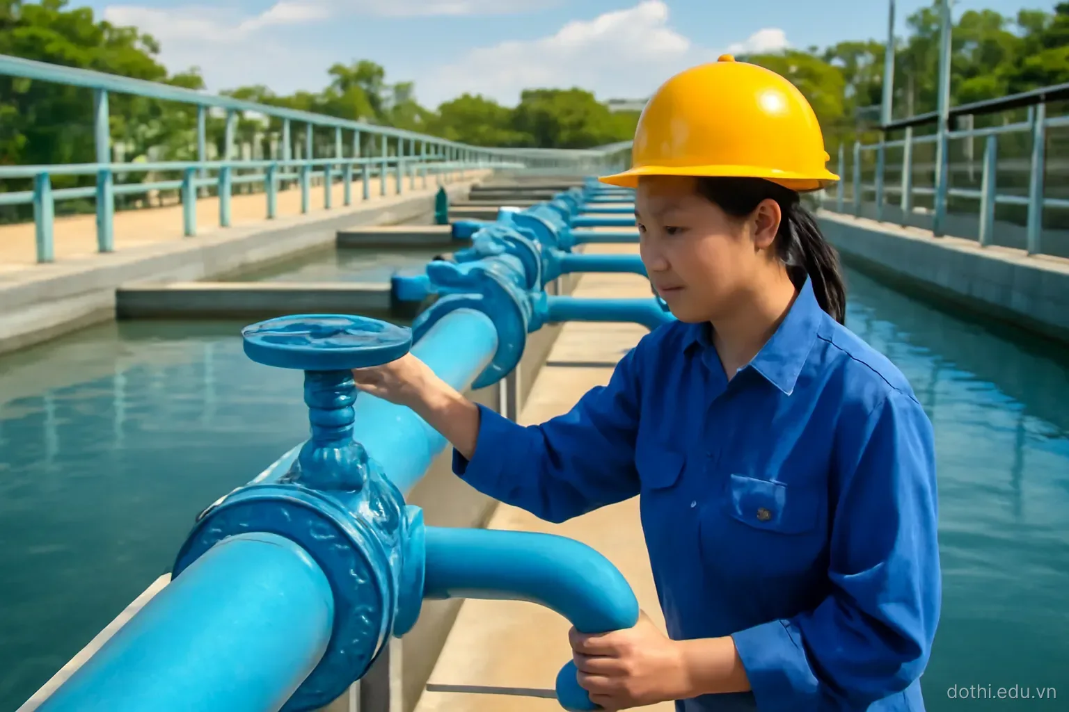 Cấp nước đô thị: tính nhu cầu, áp lực mạng và bài toán nước thất thoát
