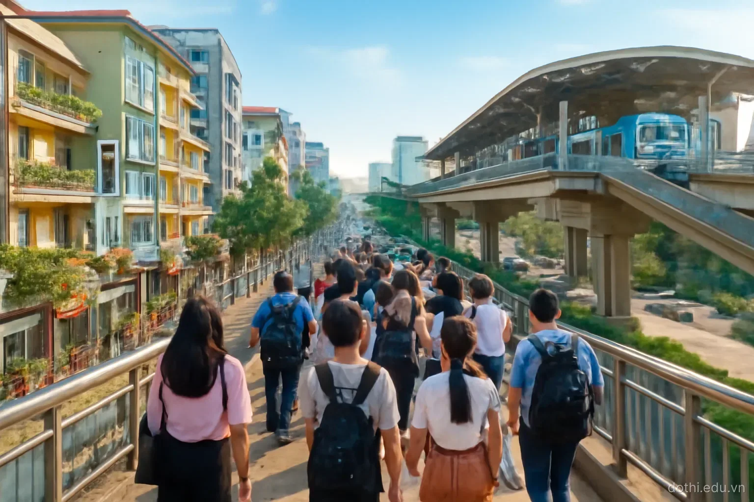 Đô thị nén: mật độ bao nhiêu thì xe buýt, cửa hàng và đi bộ mới sống được