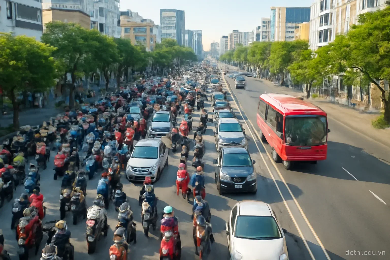 Vì sao mở thêm đường không hết kẹt xe: nhu cầu phát sinh và nghịch lý Braess