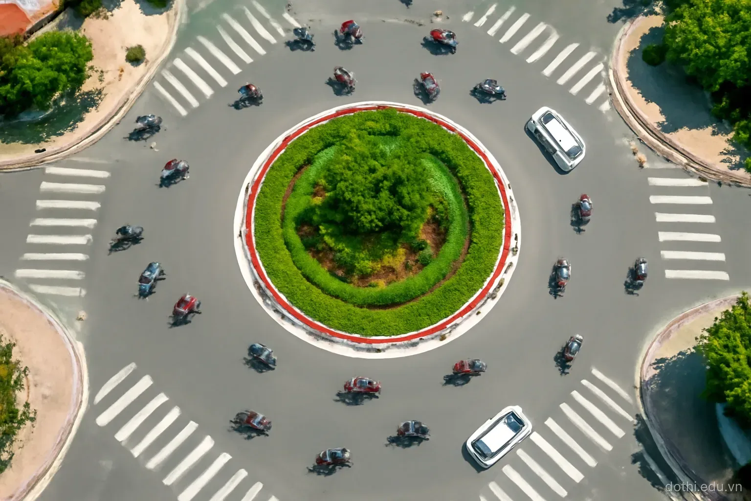 Nút giao trong phố: vòng xuyến, đèn tín hiệu hay để tự do